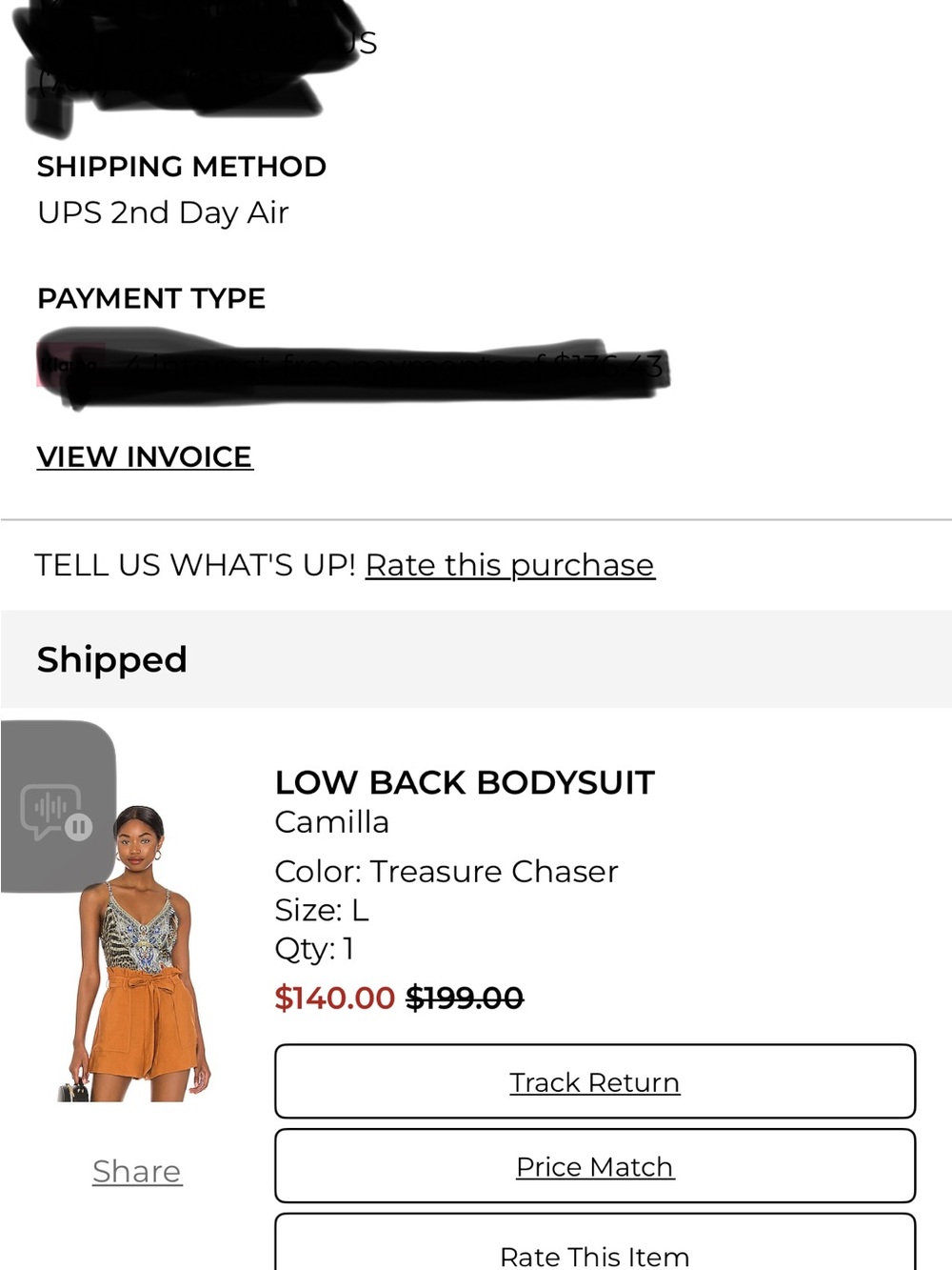 CAMILLA Treasure Chaser Low Back Bodysuit | Size L | Never Worn | Authentic - Picture 16 of 16